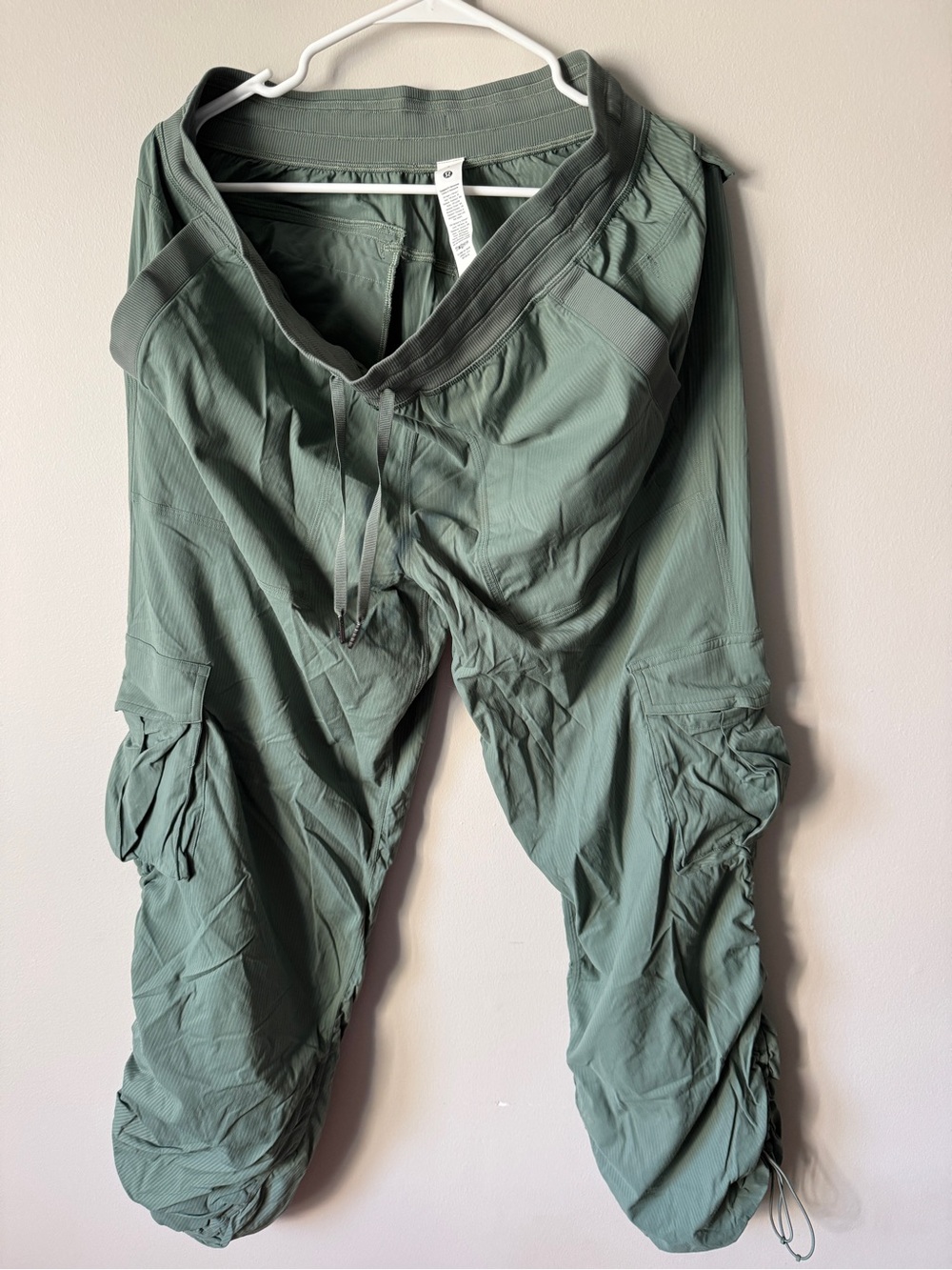 Lululemon Olive Green Cargo Drawstring Pants